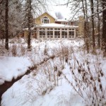 Common House in snow Common House in snow
